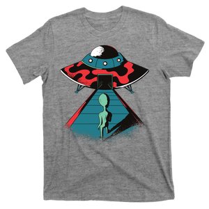 Alien Entering UFO T-Shirt