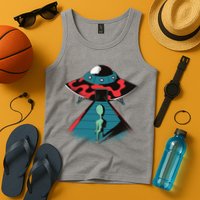 Alien Entering UFO Tank Top