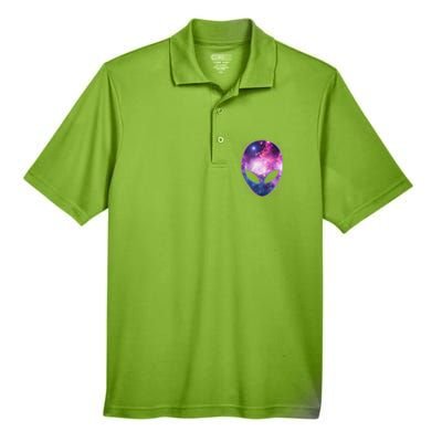 Alien Galaxy Face Men's Origin Performance Pique Polo