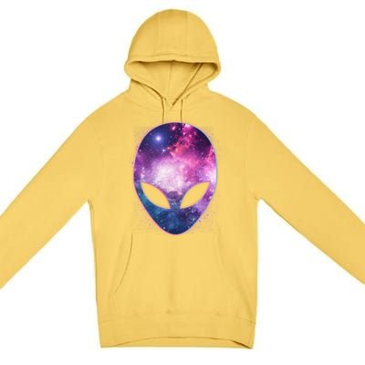 Alien Galaxy Face Premium Pullover Hoodie