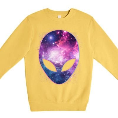 Alien Galaxy Face Premium Crewneck Sweatshirt