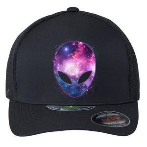 Alien Galaxy Face Flexfit Unipanel Trucker Cap