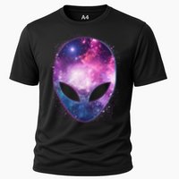 Alien Galaxy Face Cooling Performance Crew T-Shirt
