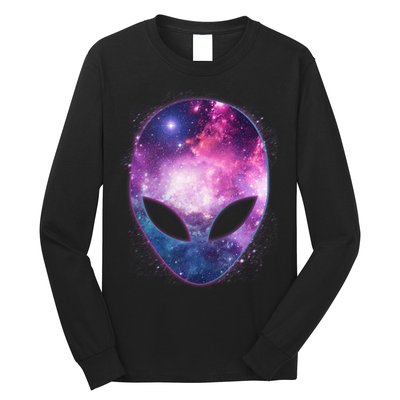 Alien Galaxy Face Long Sleeve Shirt