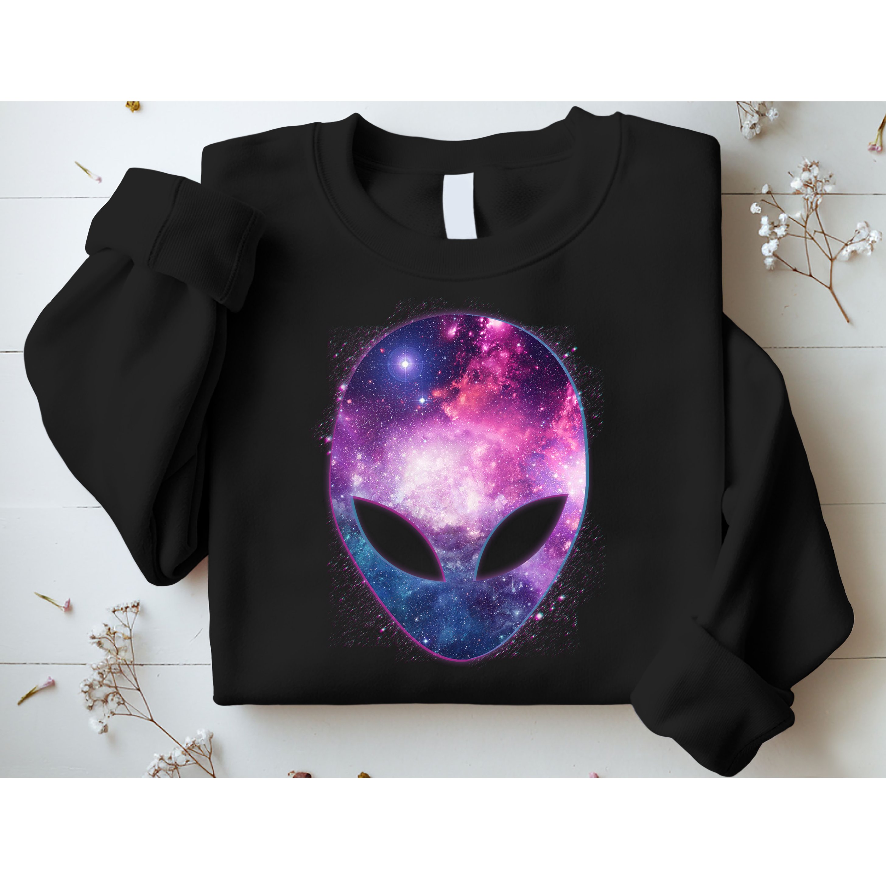 Alien Galaxy Face Sweatshirt