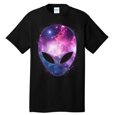 Alien Galaxy Face Tall T-Shirt