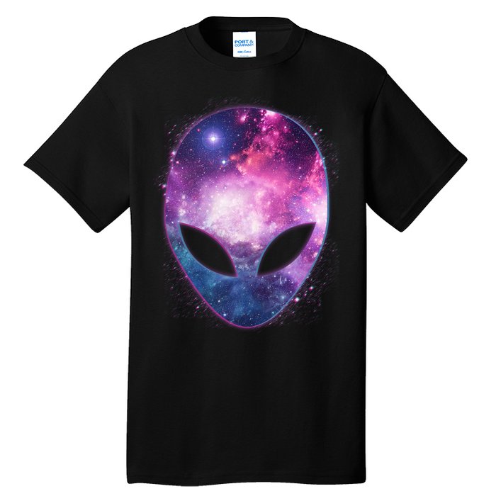 Alien Galaxy Face Tall T-Shirt