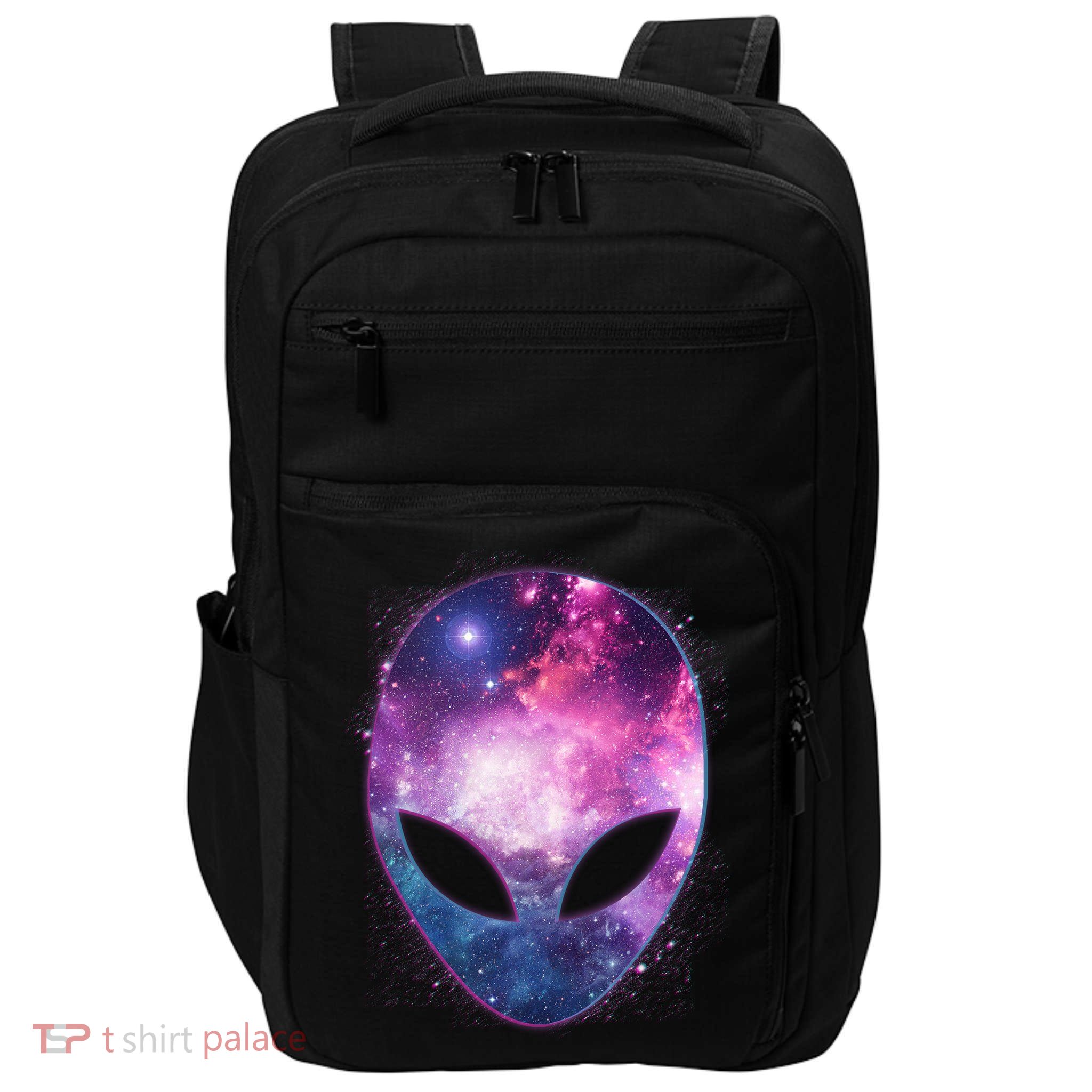 Alien Galaxy Face Impact Tech Backpack