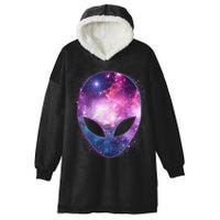 Alien Galaxy Face Hooded Wearable Blanket