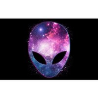 Alien Galaxy Face Bumper Sticker