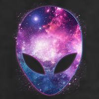 Alien Galaxy Face Adult Drive Performance Visor
