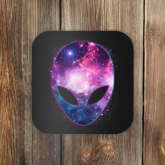 Alien Galaxy Face Coaster