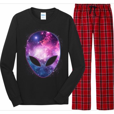 Alien Galaxy Face Long Sleeve Pajama Set