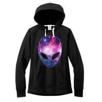 Alien Galaxy Face Women's Fleece Hoodie