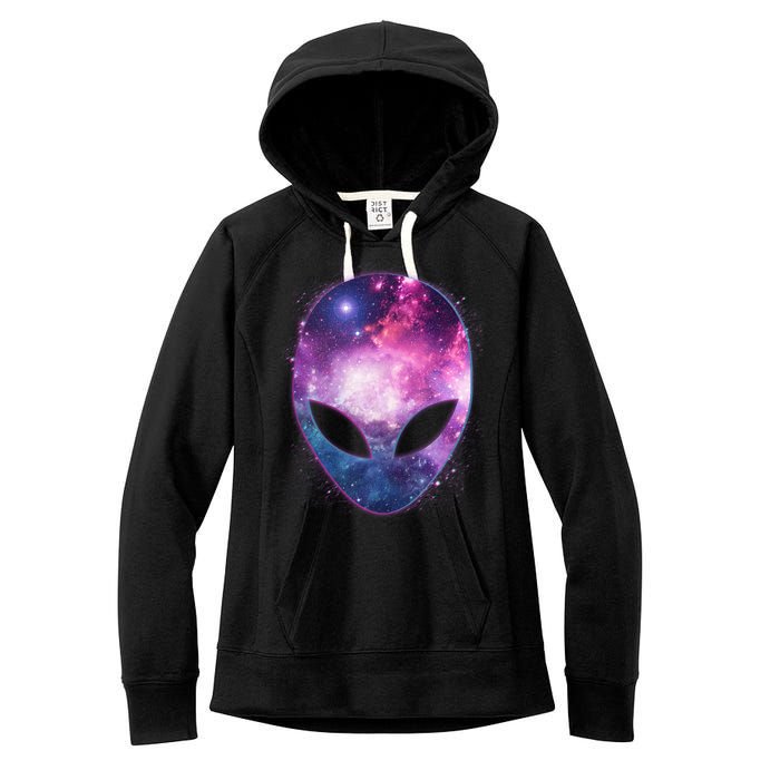 Alien Galaxy Face Women's Fleece Hoodie