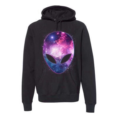 Alien Galaxy Face Premium Hoodie