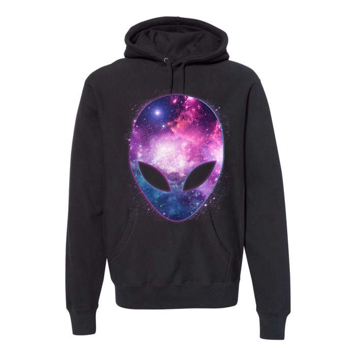 Alien Galaxy Face Premium Hoodie