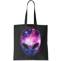 Alien Galaxy Face Tote Bag