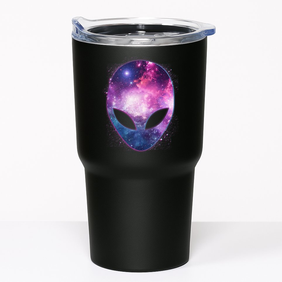 Alien Galaxy Face Tumbler