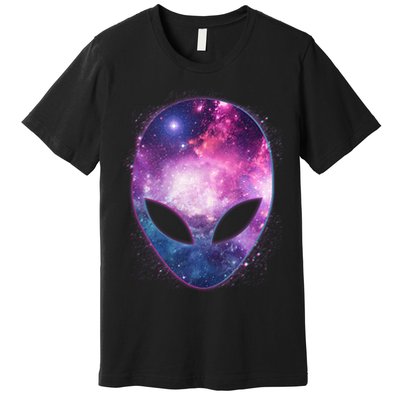 Alien Galaxy Face Premium T-Shirt