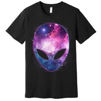 Alien Galaxy Face Premium T-Shirt