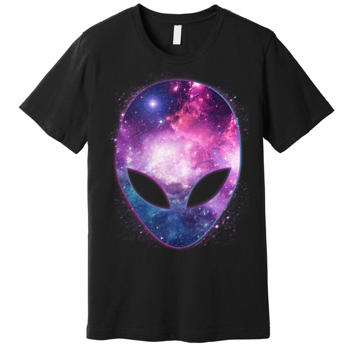 Alien Galaxy Face Premium T-Shirt