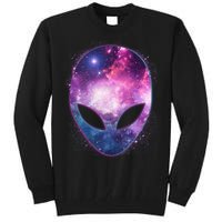 Alien Galaxy Face Tall Sweatshirt