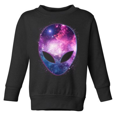 Alien Galaxy Face Toddler Sweatshirt