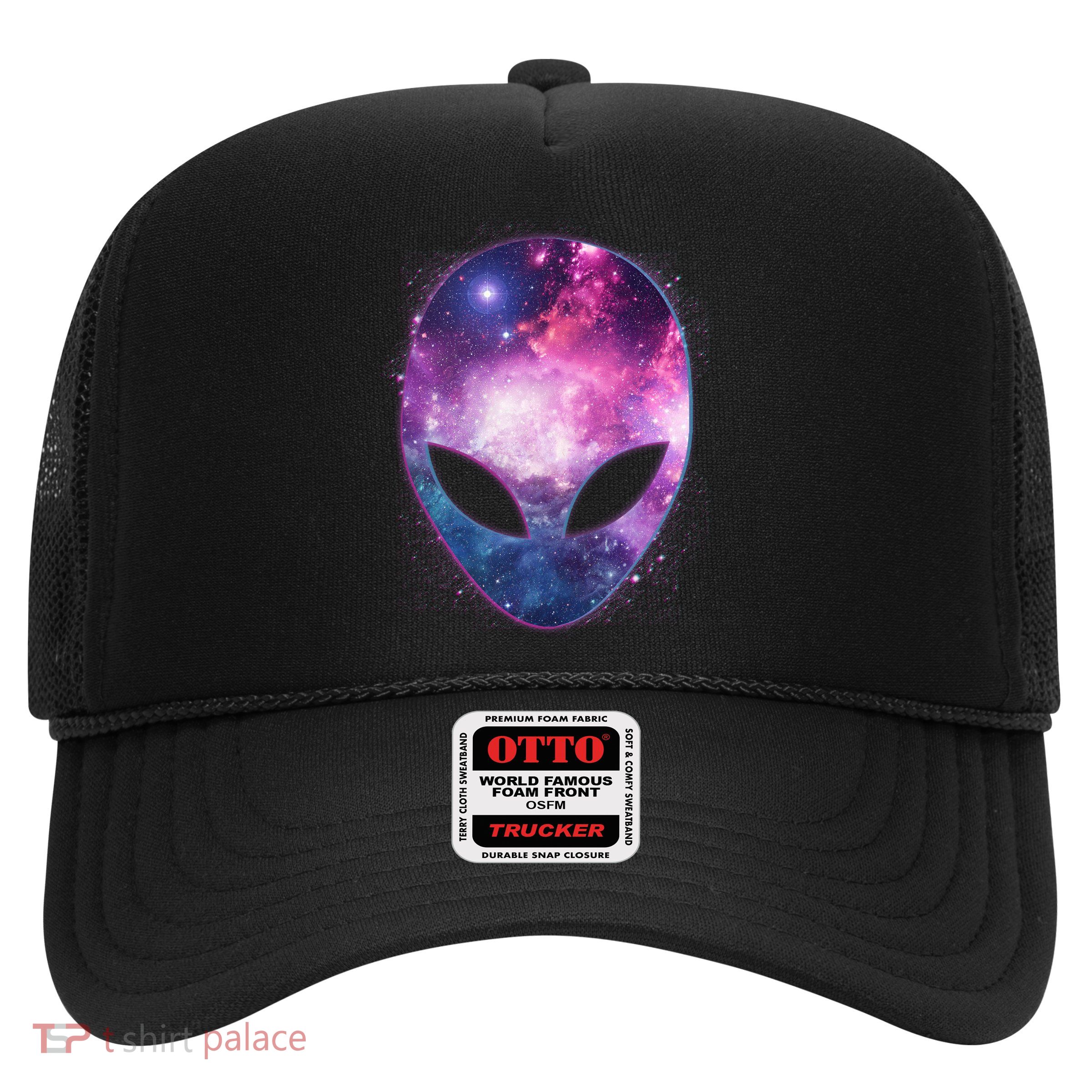 Alien Galaxy Face Trucker Hat