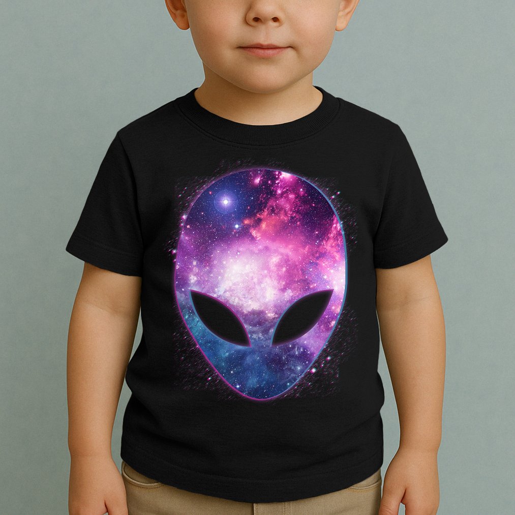 Alien Galaxy Face Toddler T-Shirt