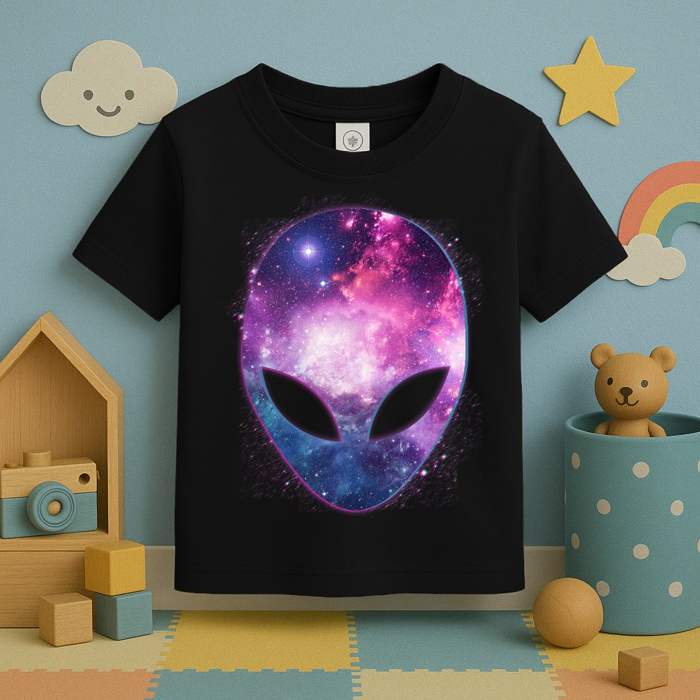 Alien Galaxy Face Toddler T-Shirt