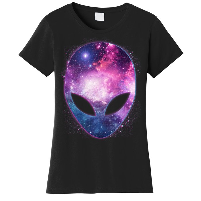 Alien Galaxy Face Women's T-Shirt