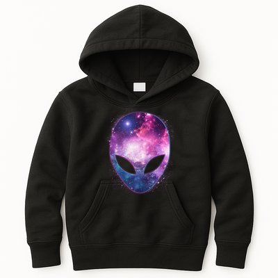 Alien Galaxy Face Kids Hoodie