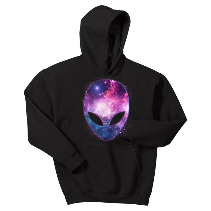 Alien Galaxy Face Kids Hoodie