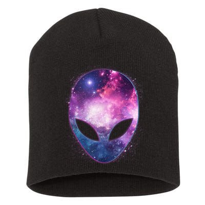 Alien Galaxy Face Short Acrylic Beanie