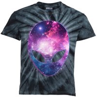 Alien Galaxy Face Kids Tie-Dye T-Shirt