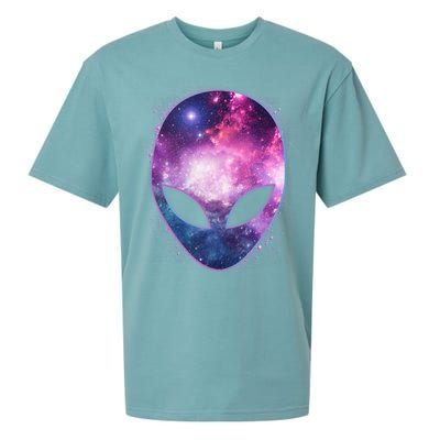 Alien Galaxy Face Sueded Cloud Jersey T-Shirt