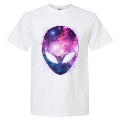 Alien Galaxy Face Garment-Dyed Heavyweight T-Shirt