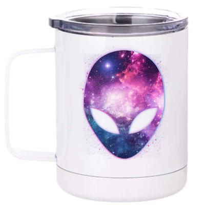 Alien Galaxy Face 12 oz Stainless Steel Tumbler Cup