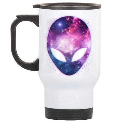 Alien Galaxy Face Stainless Steel Travel Mug