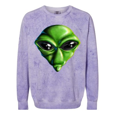 Alien Head Colorblast Crewneck Sweatshirt