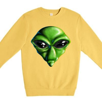 Alien Head Premium Crewneck Sweatshirt