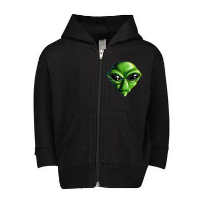 Alien Head Toddler Zip Fleece Hoodie