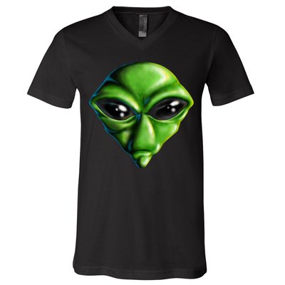 Alien Head V-Neck T-Shirt