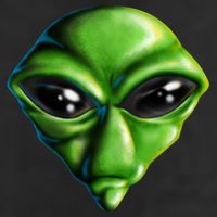 Alien Head Adult Drive Performance Visor