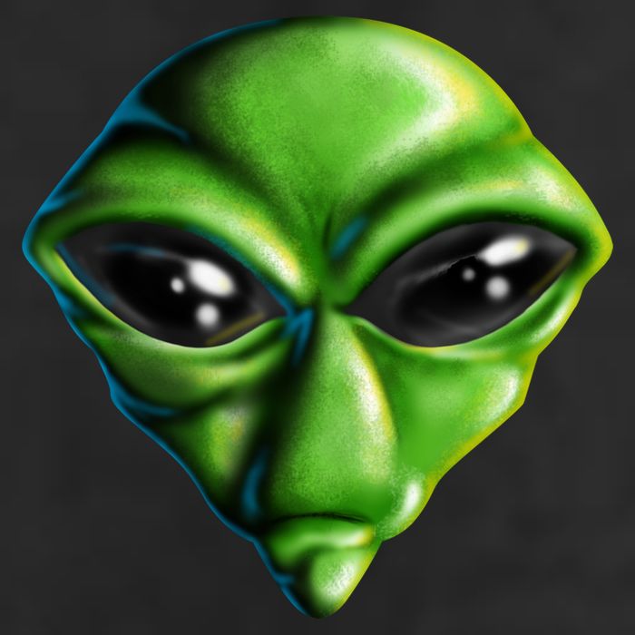 Alien Head Adult Drive Performance Visor