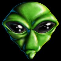Alien Head 16 in Basic Backpack