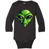 Alien Head Baby Long Sleeve Bodysuit