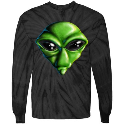 Alien Head Tie-Dye Long Sleeve Shirt