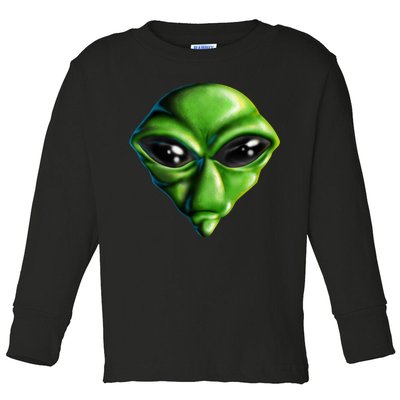 Alien Head Toddler Long Sleeve Shirt